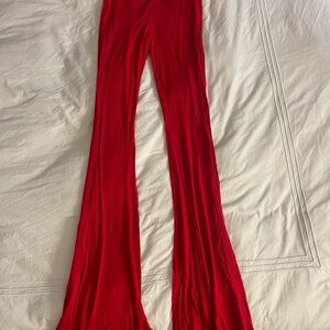 Missguided Red Flared Pants Women’s Size 6